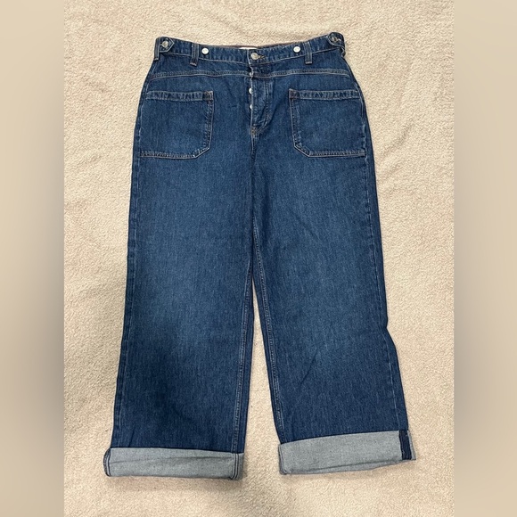 NWT Free People We The Free Palmer Cuffed Jean in tunnel vision Size 32 - Picture 7 of 10